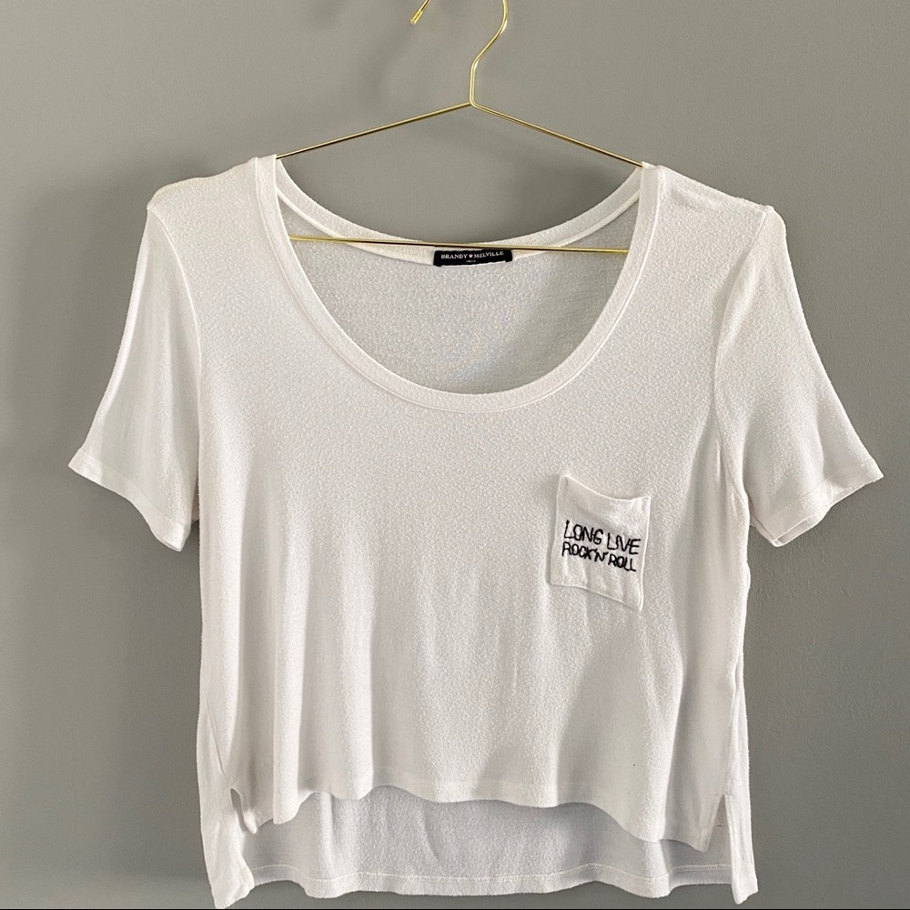 BRANDY MELVILLE Long Live Rock ‘n Roll Tee